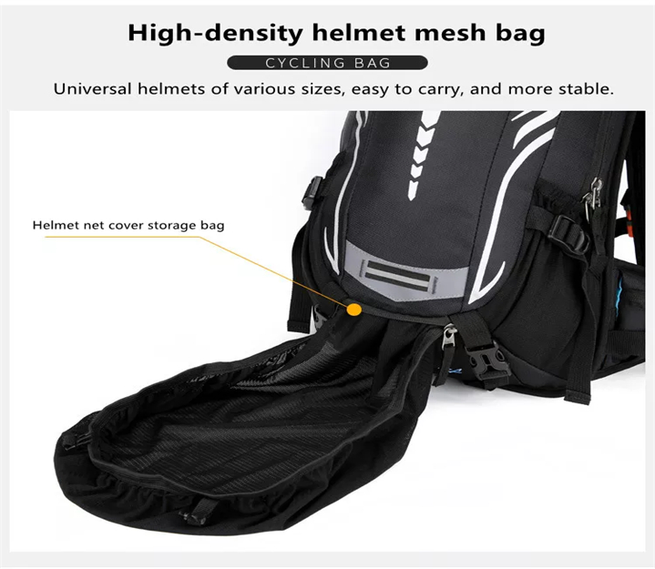 Riding Backpack With Helmet Cover