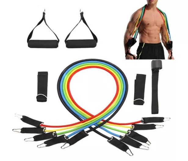 Fitness Training Latex Resistance Band Set