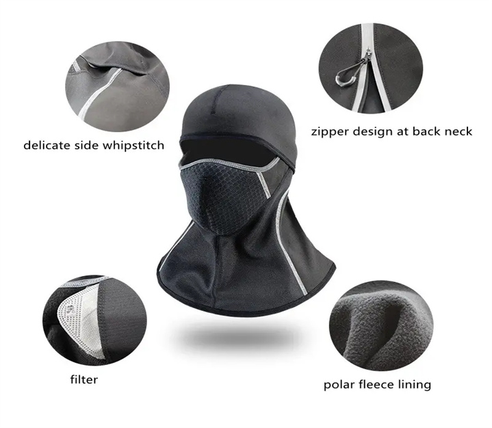 Winter Windproof Fleece Ski Head Mask