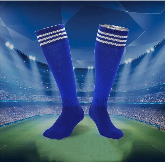 Teens Children Cotton Football Long Tube Socks