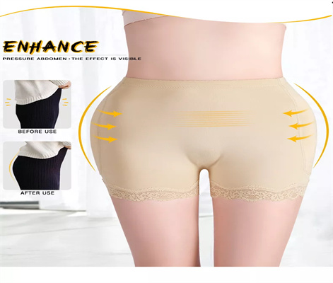 Lace Trim Butt Lifter Seamless Hip Pads Underwear