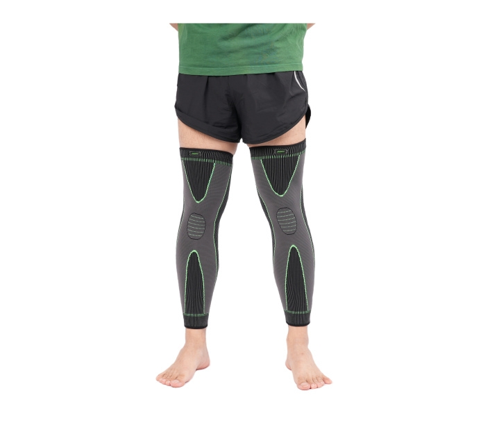 Nylon knitted compression leg sleeves