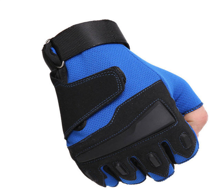 Blue Fitness Weight Lifting Gloves