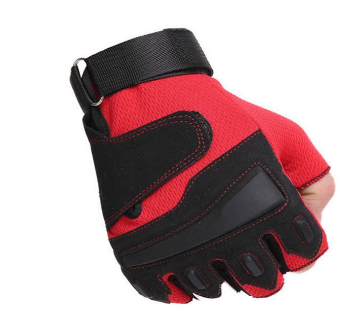 Red Fitness Weight Lifting Gloves