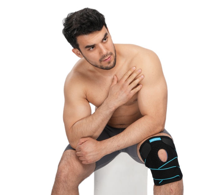 Open Patella Knee Brace with Straps