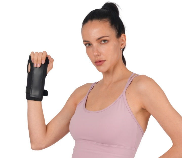 Cushioning Adjustable Wrist Brace with Splint