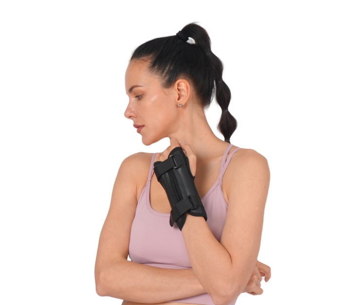 Cushioning Adjustable Wrist Brace with Splint