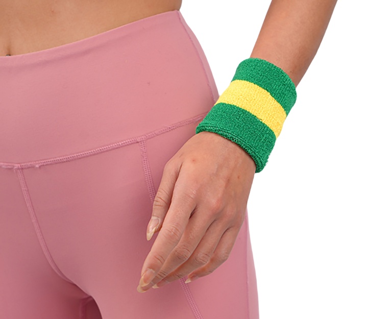 Soft Colorful Gym Workout Elastic Stretchy Wristbands